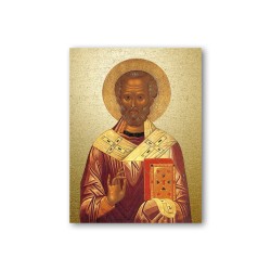 Quadretto in MDF di San Nicola