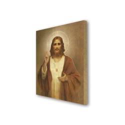 Quadretto in MDF del Sacro Cuore di Gesù di Chambers