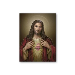 Quadretto in MDF del Sacro Cuore di Gesù