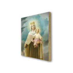 Quadretto in MDF della Madonna del Carmelo