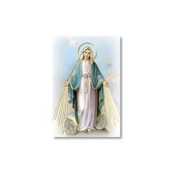 Santino Mignon Madonna Miracolosa con Medaglie con oro a caldo