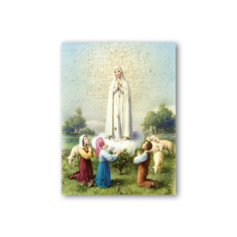 Quadretto in MDF della Madonna di Fatima Quadretto in MDF della Madonna di Fatima