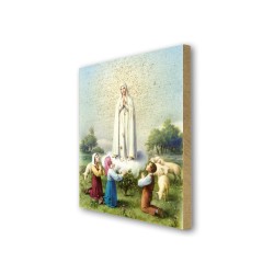 Quadretto in MDF della Madonna di Fatima