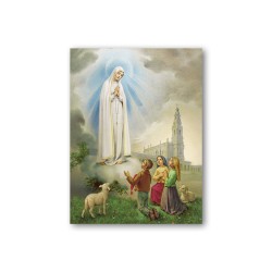 Quadretto in MDF della Madonna di Fatima