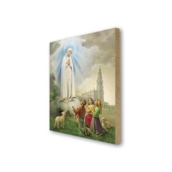 Quadretto in MDF della Madonna di Fatima
