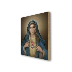 Quadretto in MDF del Cuore Immacolato di Maria