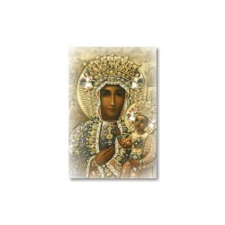 Santino Mignon Madonna di Czestochowa con oro a caldo