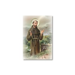 Santino Mignon San Francesco d'Assisi con oro a caldo