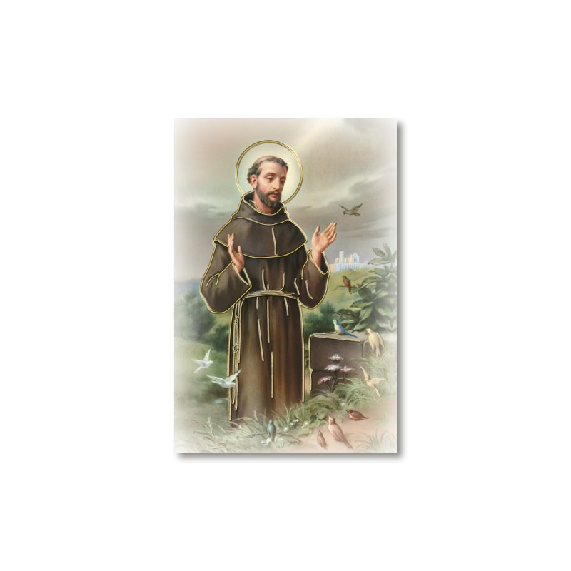 Santino Mignon San Francesco d'Assisi con oro a caldo Santino Mignon San Francesco d'Assisi con oro a caldo
