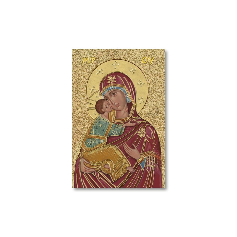 Santino Mignon Madonna della Tenerezza con oro a caldo Santino Mignon Madonna della Tenerezza con oro a caldo