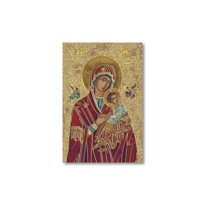Santino Mignon Madonna del Perpetuo Soccorso con oro a caldo Santino Mignon Madonna del Perpetuo Soccorso con oro a caldo