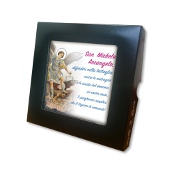 Piastrella di San Michele Arcangelo 10 x 10 cm in scatola regalo