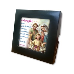 Piastrella della Sacra Famiglia 10 x 10 cm in scatola regalo