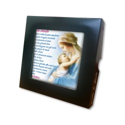 Piastrella della Madonna con bambino 10 x 10 cm in scatola regalo
