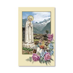 Santino dai toni pastello della Madonna di Fatima