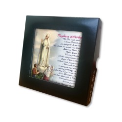 Piastrella della Madonna di Fatima 10 x 10 cm in scatola regalo