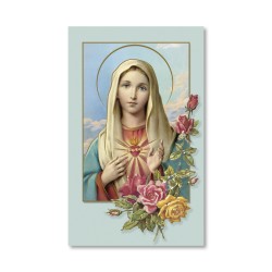 Santino dai toni pastello del Cuore Immacolato di Maria
