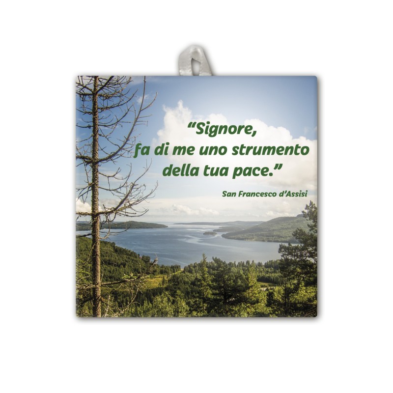 Piastrella con frase ispirazionale 10 x 10 cm in scatola regalo Piastrella con frase ispirazionale 10 x 10 cm in scatola regalo