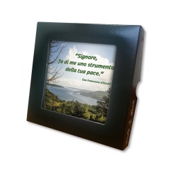 Piastrella con frase ispirazionale 10 x 10 cm in scatola regalo
