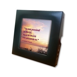Piastrella con frase ispirazionale 10 x 10 cm in scatola regalo