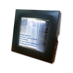 Piastrella con frase ispirazionale 10 x 10 cm in scatola regalo
