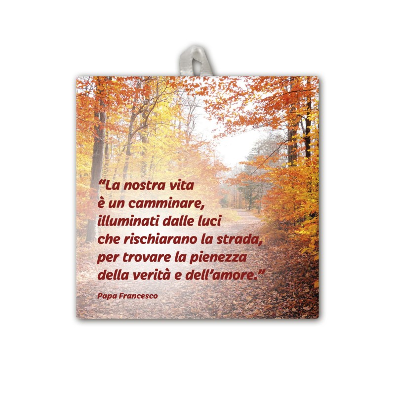 Piastrella con frase ispirazionale 10 x 10 cm in scatola regalo Piastrella con frase ispirazionale 10 x 10 cm in scatola regalo