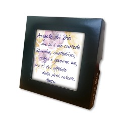 Piastrella con Angelo di Dio 10 x 10 cm in scatola regalo