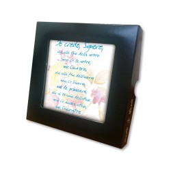 Piastrella con il Credo 10 x 10 cm in scatola regalo