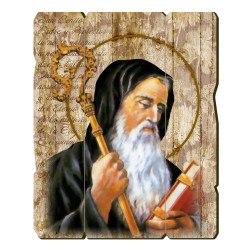 Quadro in legno sagomato stile vintage di San Benedetto