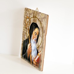 Quadro in legno sagomato stile vintage di San Benedetto