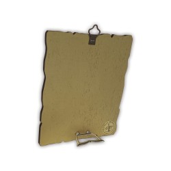 Quadro in legno sagomato stile vintage della Sacra Famiglia