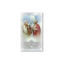 Santino Santi Pietro e Paolo con preghiera
