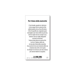 Santino San Gerardo della Maiella con preghiera