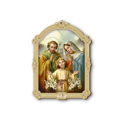 Quadretto della Sacra Famiglia in cornice barocca