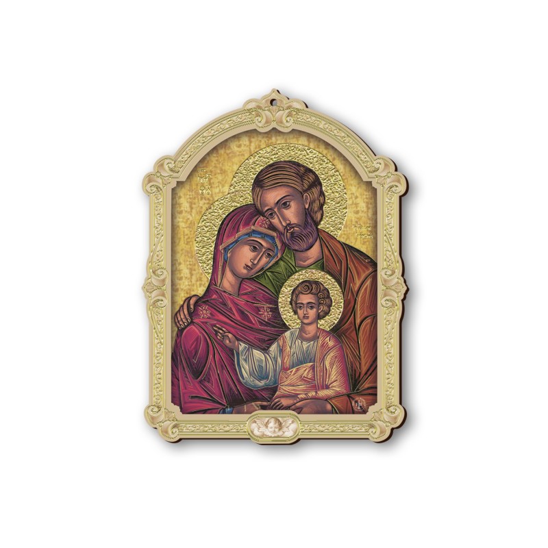 Quadretto della Sacra Famiglia in cornice barocca Quadretto della Sacra Famiglia in cornice barocca