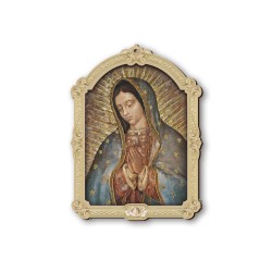 Quadretto della Madonna di Guadalupe in cornice barocca