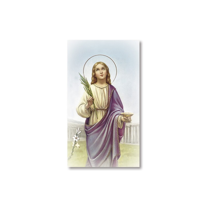 Santino Santa Lucia con preghiera Santino Santa Lucia con preghiera