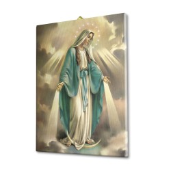 Tela pittorica intelaiata della Madonna Miracolosa