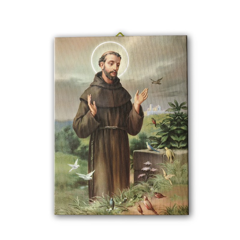 Tela pittorica intelaiata di San Francesco Tela pittorica intelaiata di San Francesco