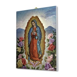 Tela pittorica intelaiata della Madonna di Guadalupe