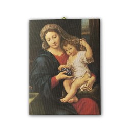 Tela pittorica intelaiata della Vergine del Grappolo