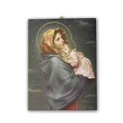 Tela pittorica intelaiata della Madonna con bambino del Ferruzzi