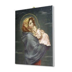 Tela pittorica intelaiata della Madonna con bambino del Ferruzzi