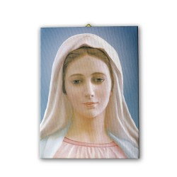 Tela pittorica intelaiata della Madonna di Medjugorje