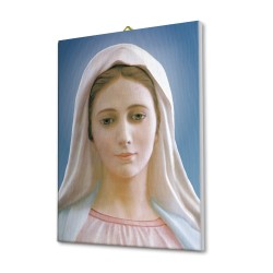 Tela pittorica intelaiata della Madonna di Medjugorje