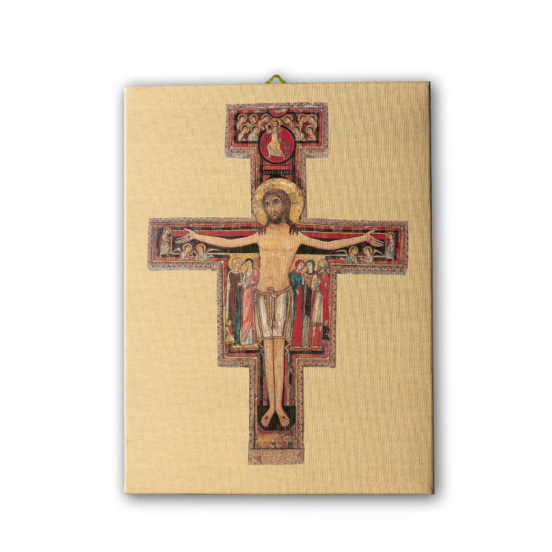 Tela pittorica intelaiata della Croce di San Damiano Tela pittorica intelaiata della Croce di San Damiano