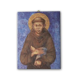 Tela pittorica intelaiata di San Francesco dipinto dal Cimabue