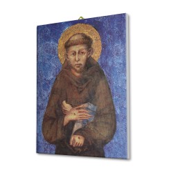 Tela pittorica intelaiata di San Francesco dipinto dal Cimabue