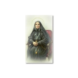 Santino Santa Francesca Cabrini con preghiera
