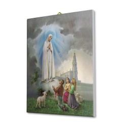 Tela pittorica intelaiata della Madonna di Fatima